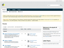 Tablet Screenshot of forum.apollo3.com